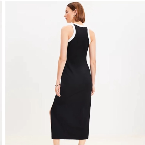 NWT LOFT Racerback Midi Dress - Picture 2 of 3